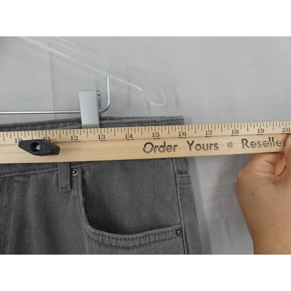 BA&SH Womens 3 Jeans Aurel Wide Leg High Rise US Size 10 Gray NEW - Picture 4 of 12